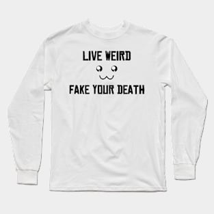 Live Weird 'smile' Long Sleeve T-Shirt